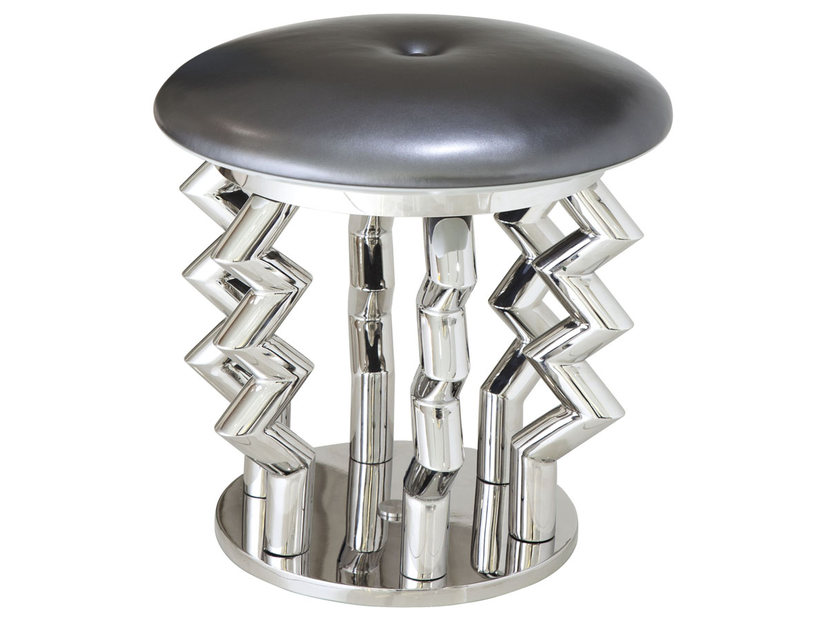 不銹鋼腳+真皮<br>L420*W420<br>L-SC 030