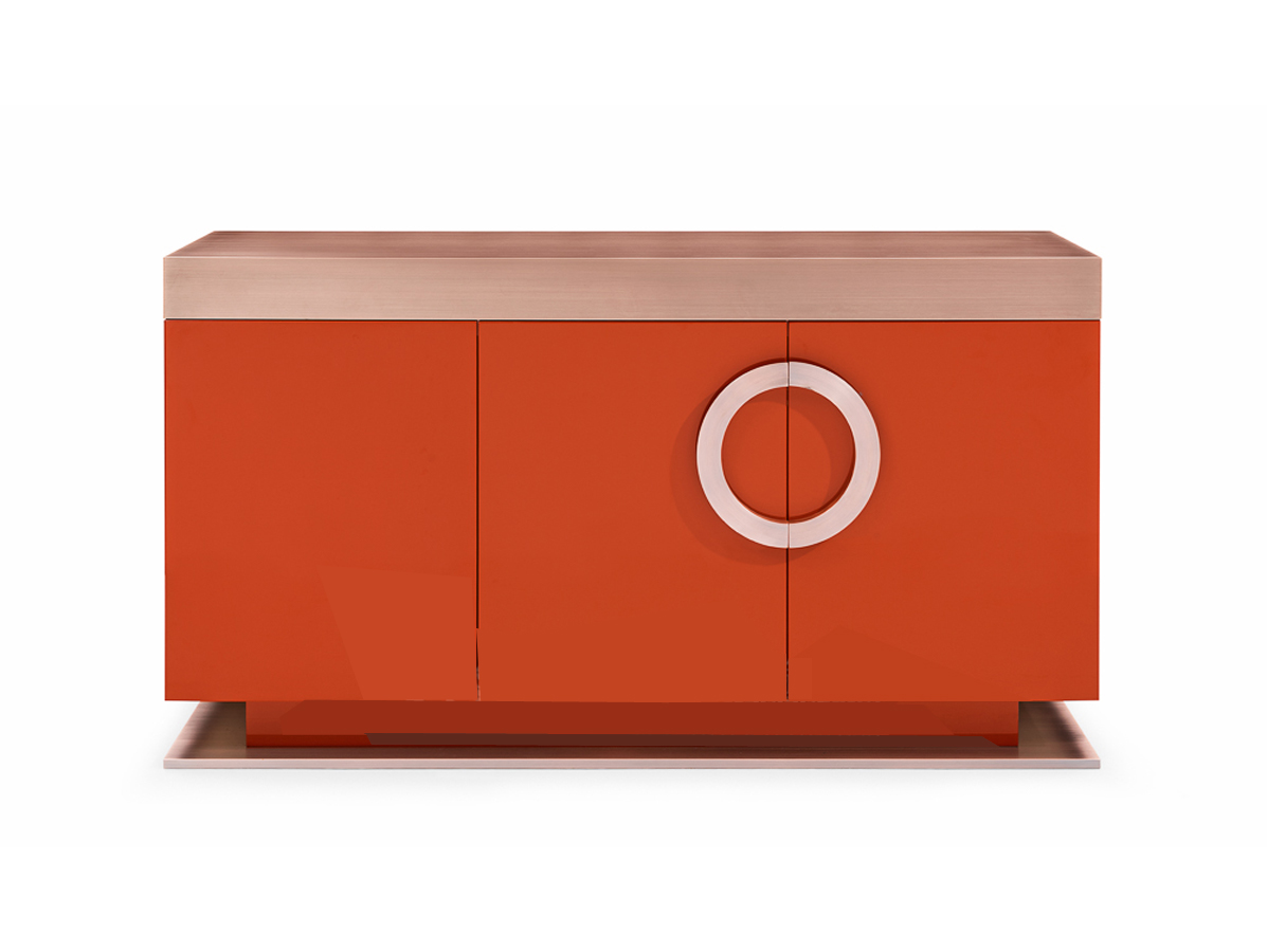 黃銅拉絲不銹鋼 + 鐵銹紅烤漆<br>L1500 * W425 *H825mm<br>L-C 001