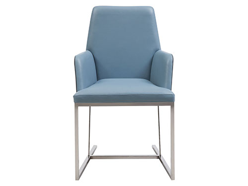 不銹鋼腳+真皮<br>L520*W580*H875<br>L-SC 005