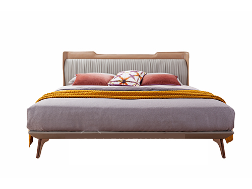 實木框架+真皮<br> 請注意 價格不包褥床品<br>L2200*W1934*H1000<br>L-B 003