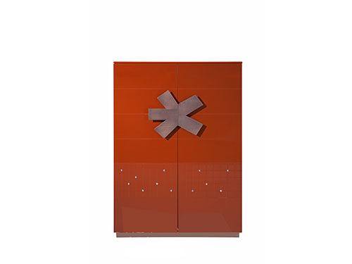 黃銅拉絲不銹鋼+鐵銹红烤漆<br>L900 * W419 * H1252mm<br>L-C 011