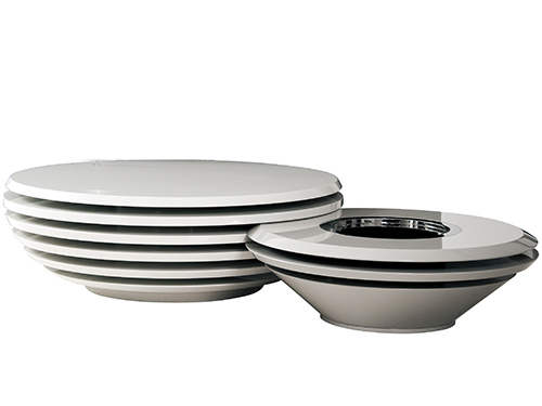 組合茶几，冷灰亮光烤漆<br>L1038 * W1038 * H345mm <br>L800 * W800 * H265mm  <br>L-TEAPOY 002