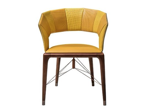 北美胡桃木+意大利小黃牛皮<br>L740*W590*H750<br>L-SC 016