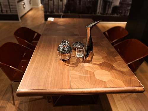 北美胡桃木+黃銅拉絲不銹鋼<br>L2200 * W1000 * H765<br>L-T 012