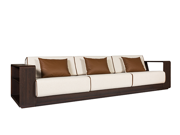 雞翅木沙發三人<br>尺寸：3160 x 1030 x 730 mm    <br>AF-S-019