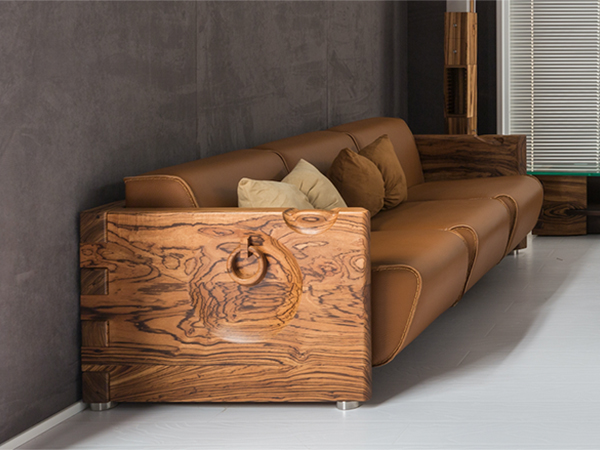 烏金木厚牛皮啡色  大树沙發三人<br>尺寸：2280 x 1030 x 640 mm<br>AF-S-011