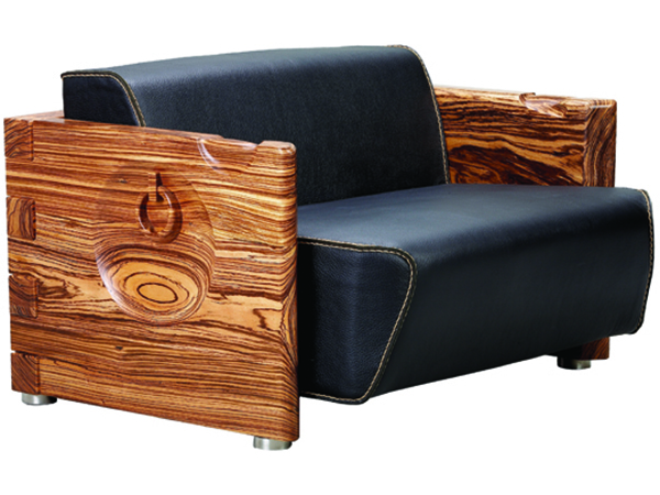 烏金木_厚牛皮大树沙發一人<br>尺寸：1180 x 1030 x 640 mm<br>AF-S-001