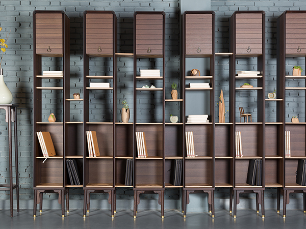 雞翅木_烏金木貼面_進口多層實木_@立柜<br>尺寸：3600 x 300 x 2290 mm.<br>AF-C-003 a