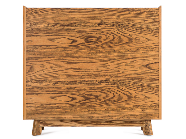 進口多層實木_烏金木貼面_牛皮@圆木鞋柜<br>尺寸：1250 x 390 x 1140 mm<br>AF-C-010