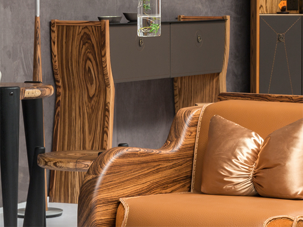 烏金木_牛皮_玻璃@魚邊柜<br>尺寸：1560 x 350 x 1000 mm<br>AF-C-006