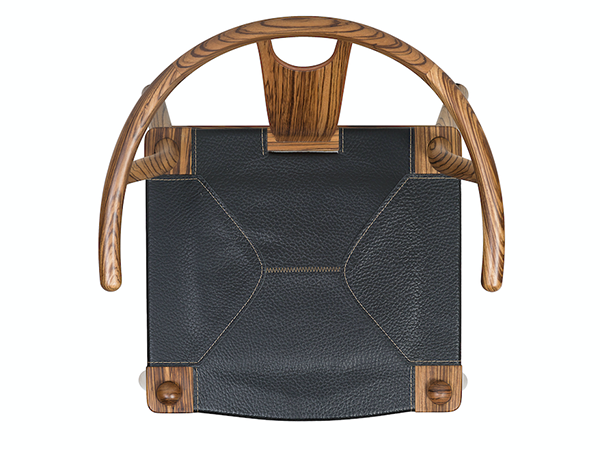 烏金木_厚牛皮@中國椅<br>尺寸：550 x 570 x 750 mm<br>AF-S-033