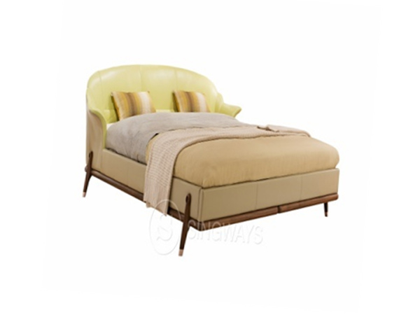 胡桃木+小黃牛皮<br> 請注意 價格不包褥床品<br>	L2240xW2300xH900mm<br>L-B 018