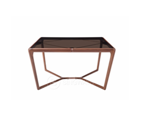 胡桃木+茶色玻璃<br>L1500xW1500xH764mm<br>P-T 006