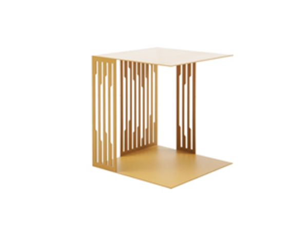 邊機/銅黃烤漆不銹鋼<br>L430xW430xH485mm<br>P-TEAPOY 002