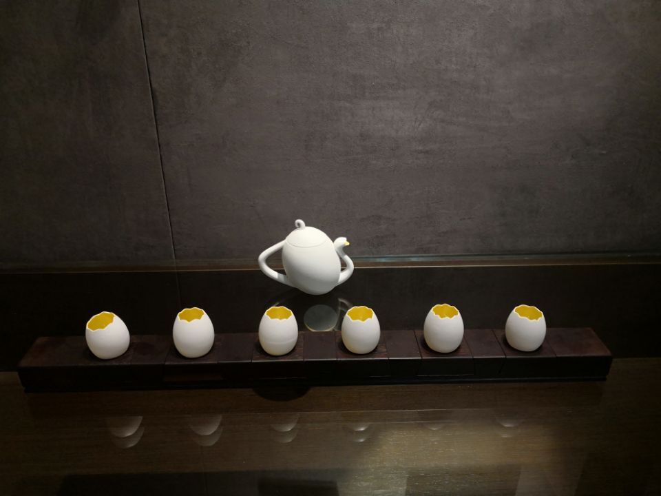 雞翅木@蛋型茶杯壺一套<br>IT-002