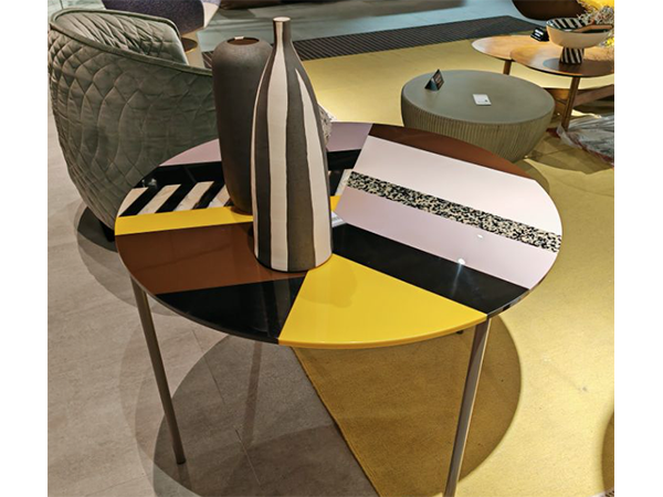 意大利拼圖圓茶几 <br>直徑 95 x H60 cm <br>SOT 001