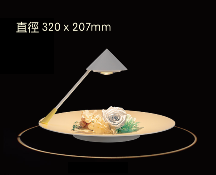 碟燈 ( 小 )<br>碟直徑 320 x 207mm  <br>電池容量 6000 mAh  <br>輕觸調光<br>SP 008