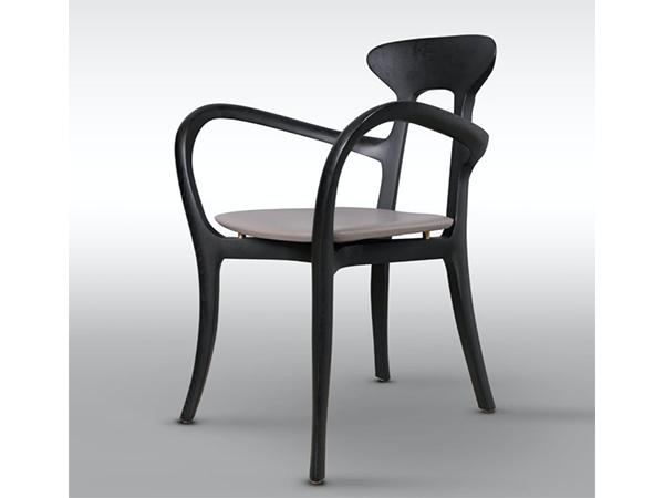 白蠟木餐椅 ( 黒色漆油 ) (4 張起訂購) <BR>610 x 590 x 835mm<BR>SPL 017