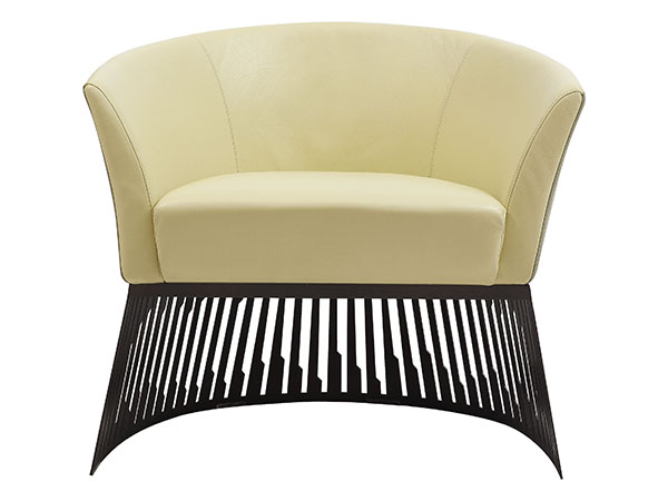 休閒椅/不銹鋼腳+真皮<br>L800*W660*H674<br> L-SC 057