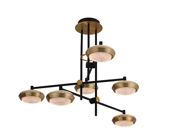 6 福吊燈 黃銅 + 玻璃     <BR>D1000 x H600mm <Br>     CM - L - 007