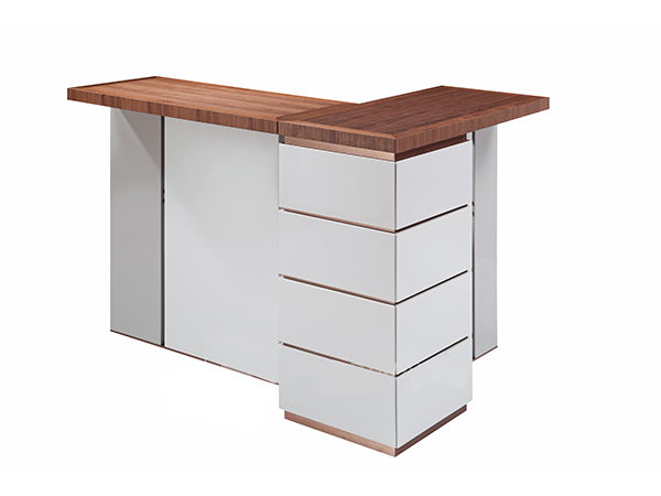 吧柜/胡桃木+暖灰亮光烤漆<br>L1600xW1100xH1100mm<br>L-C 036