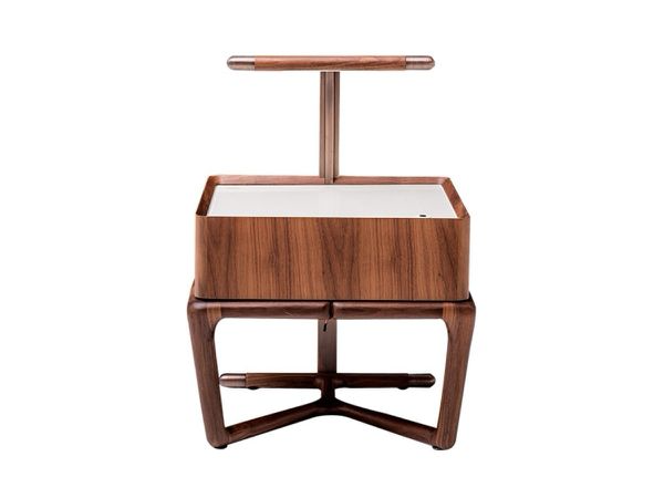 床頭櫃/胡桃木+烤漆<br>L500xW415xH670mm<br>L-C 037