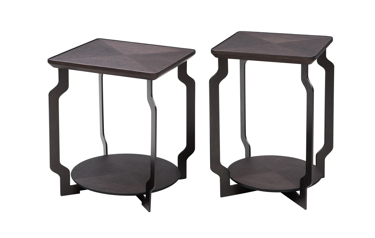 邊機/歐洲橡木+不銹鋼<BR>L350xW350xH543mm <BR>L400xW400xH493mm<BR>L-TEAPOY 030